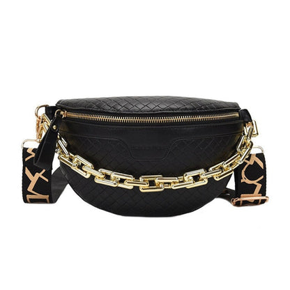 Variant image for Damen Schultertasche Kettengürtel PU-Leder mit Einhorn-Stift-5