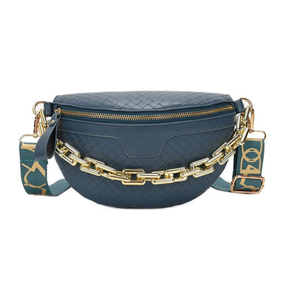 Variant image for Damen Schultertasche Kettengürtel PU-Leder mit Einhorn-Stift-3