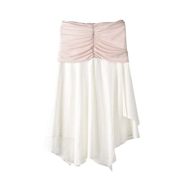 Asymmetrisches Damen-Midikleid aus weicher Baumwolle – elegantes Design für Feste und den Alltag 1