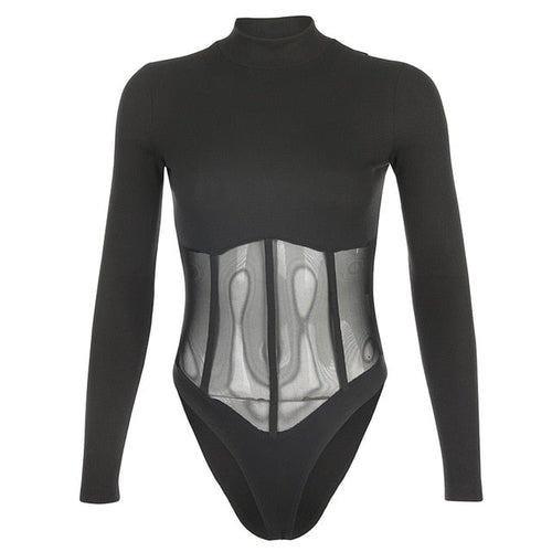 Damen-Rollkragen, Body Stretch Polyester-Spandex-1