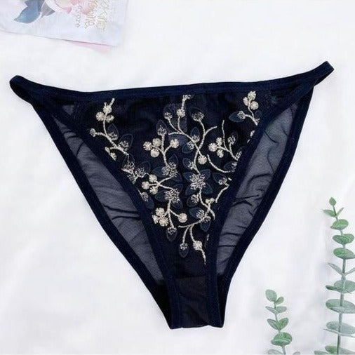 Damen BH-Set Blumenmuster Nahtlose Baumwolle Polyester-4