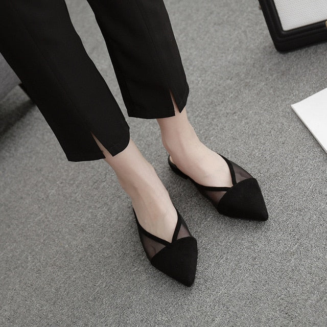 Variant image for Damen-Mules, transparent, Mesh, niedriger Absatz-2