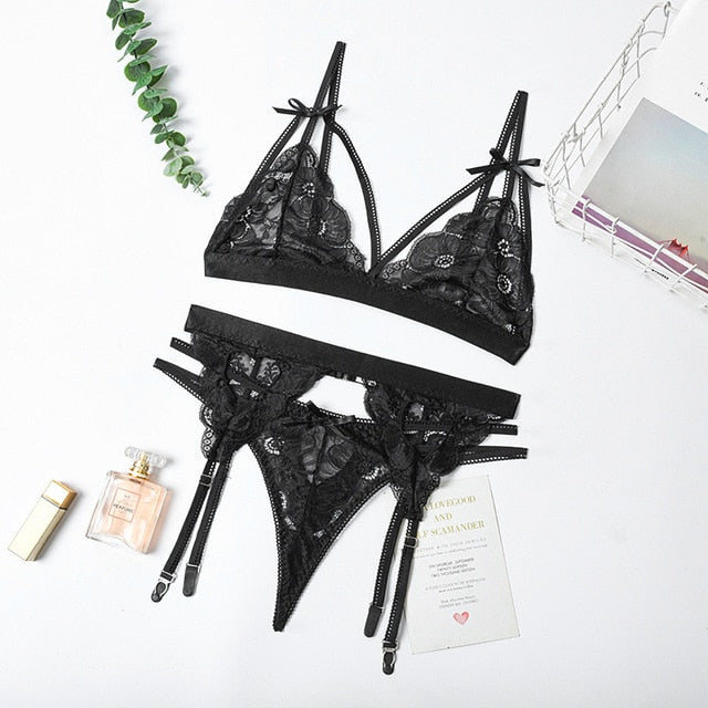 Damen-Unterwäsche-Set, verstellbar, Polyester, schicke Unterwäsche-1