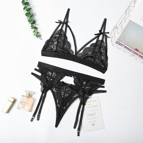 Damen-Unterwäsche-Set, verstellbar, Polyester, schicke Unterwäsche-1
