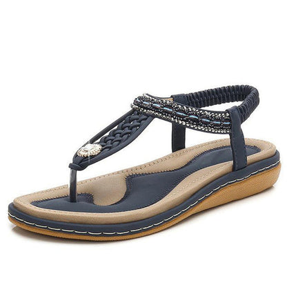 Variant image for Damen-Sandalen, offene Zehe, PU-Leder mit Kristallverzierung-2