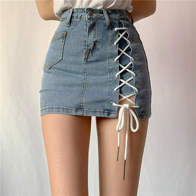 Damen-Shorts, Cross-Schnürung, Baumwolle und Viskose-6
