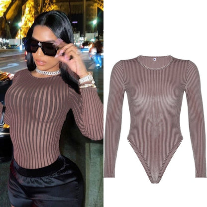 Variant image for Damen-Body, Turtleneck, transparentes Mesh, Polyester, schmale Passform-4