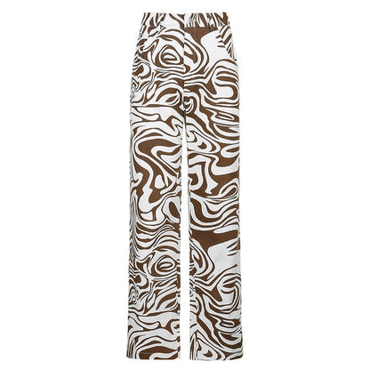 Variantenbild für Damenjeans, geometrisches Muster, 100% Baumwolle, reguläre Passform-2