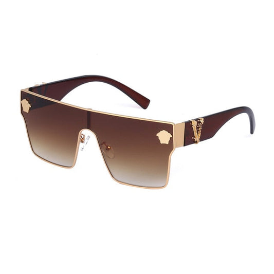 Unisex-Sonnenbrille Schildform Aluminium UV400-1