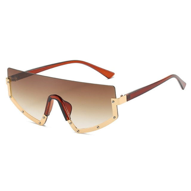 Unisex Sonnenbrillen Halbrahmenlos Polycarbonat UV400-3