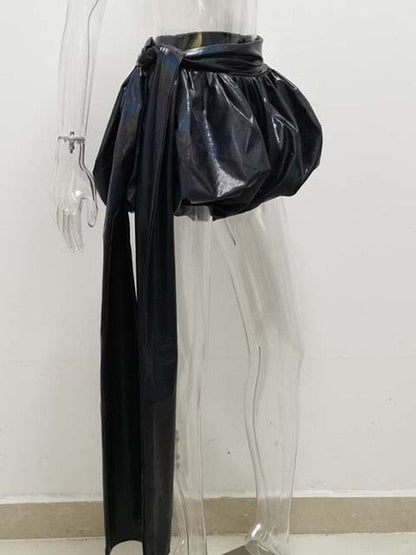 Variant image for Damen-Hose, kurz, drapiertes Polyester-2