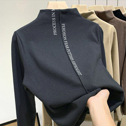 Herren-Pullover, Rollkragen, Nylon, mit Buchstaben-4