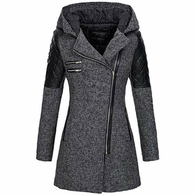 Damen-Kapuzenjacke Lang Modell Dine Lässig-3