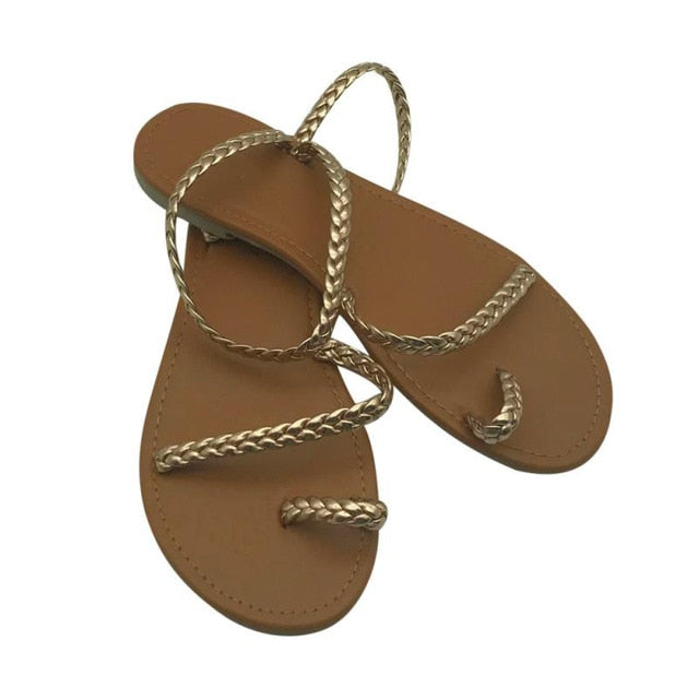 Variant image for Damen-Sandalen, Gladiator, geflochtenes PU-Leder-2