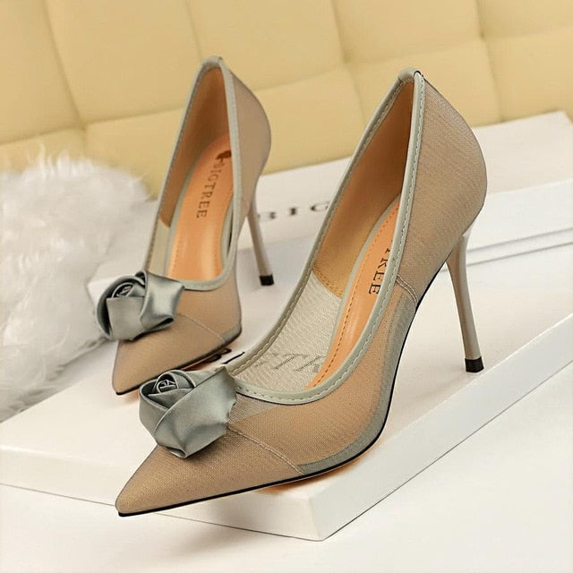 Variant image for Damen-Stilettpumps, spitze Zehe, Mesh-3