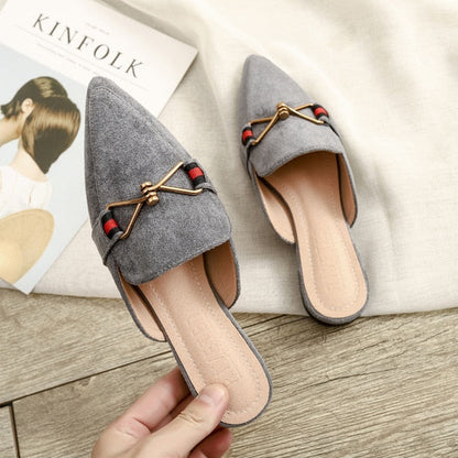 Variant image for Damen-Mules, spitze Zehen, Flock, Gummi-9