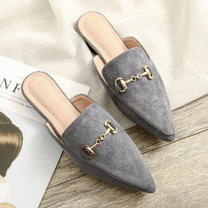 Variant image for Damen-Mules, spitze Zehen, Flock, Gummi-2