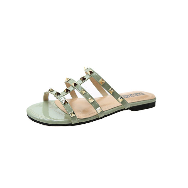 Variant image for Damen-Sandalen, flach, PU-Leder mit Nieten-6