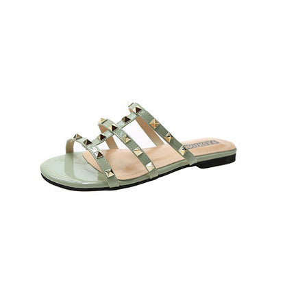 Variant image for Damen-Sandalen, flach, PU-Leder mit Nieten-6