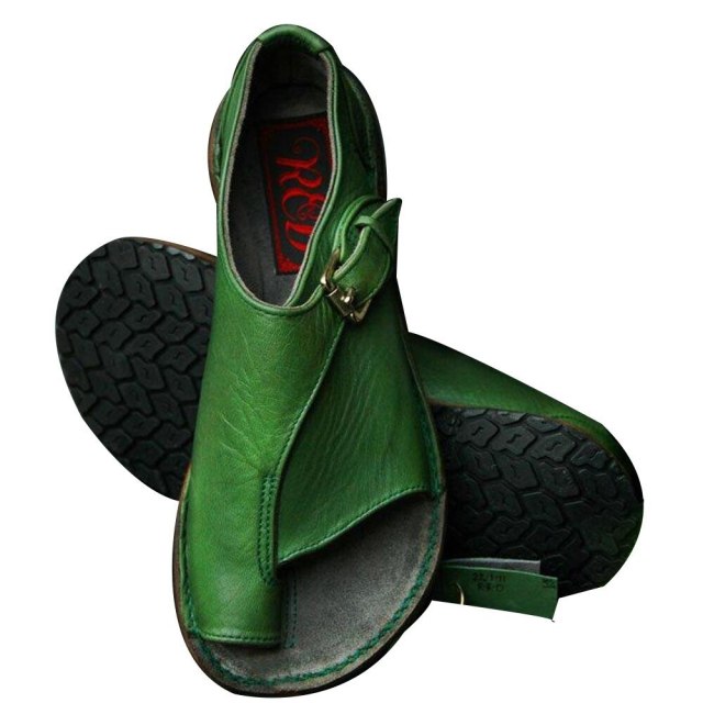 Gladiatorsandalen für Damen aus PU-Leder mit Schnalle – Flaches Design für Komfort und Stil 9