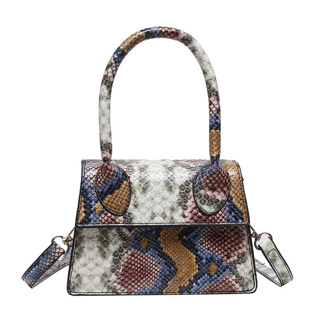 Variant image for Damen-Handtasche Pythonmuster PU Klein Elegant-3