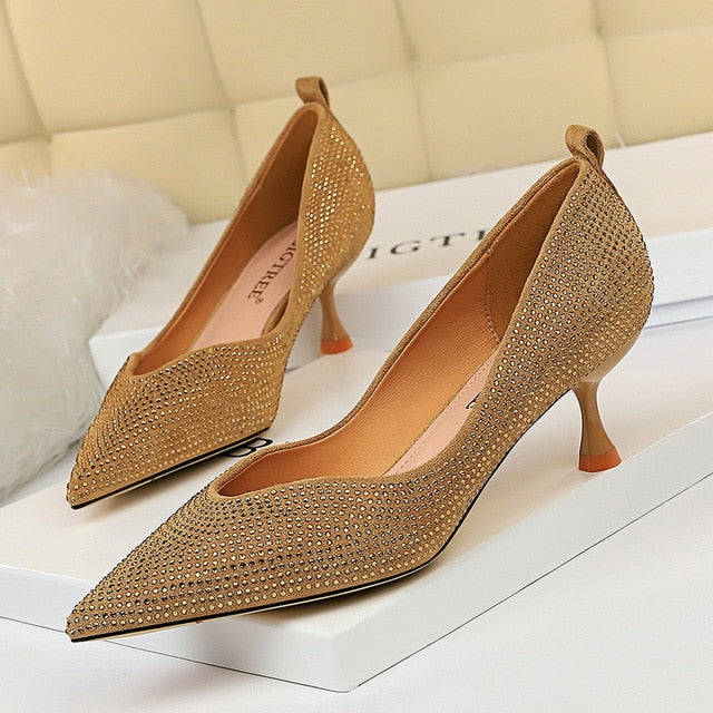 Variantenbild für Damen-High-Heels aus Mesh mit Spikes, 5-8 cm Absatz-5