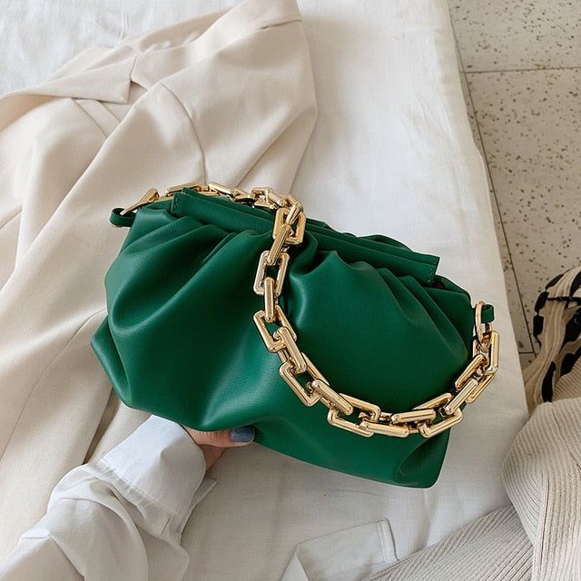 Variant image for Damen Schultertasche PU mit Kettenband Elegantes Design-5