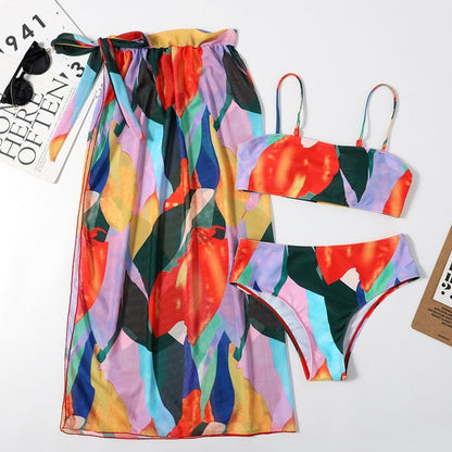 Variant image for Damen Bikini-Set Transparent Sarong Polyester Spandex-21