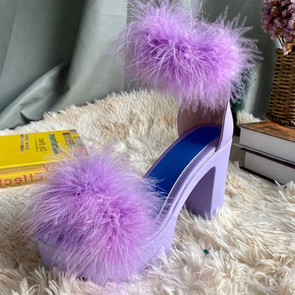 Variant image for Damen-Sandalen, Knöchelriemen, quadratisches PU-Material-3
