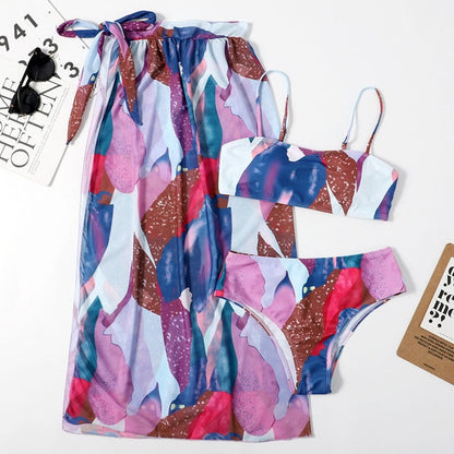 Variant image for Damen Bikini-Set Transparent Sarong Polyester Spandex-29