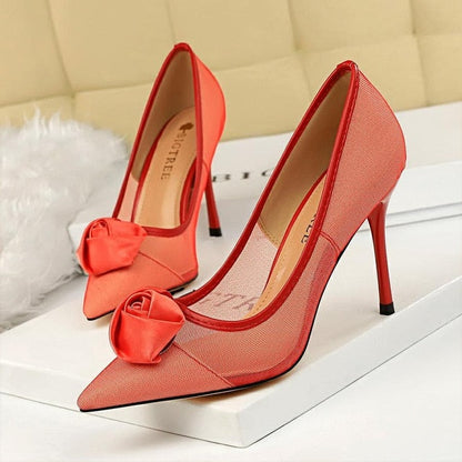 Variant image for Damen-Stilettpumps, spitze Zehe, Mesh-5