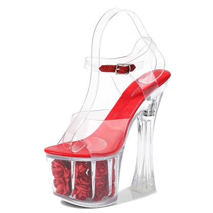 Variant image for Damen-Sandalen, Gladiator, transparentes PVC, hoher Absatz-5