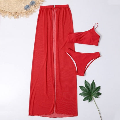 Variant image for Damen Bikini-Set Transparent Sarong Polyester Spandex-5