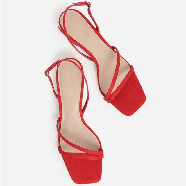 Variant image for Damen-Gladiator-Sandalen, verstellbar, Schnalle, PU-Leder-3