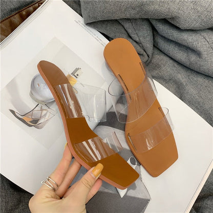 Variant image for Damen-Slip-On-Sandalen, transparent, PVC, Gummisohle-15