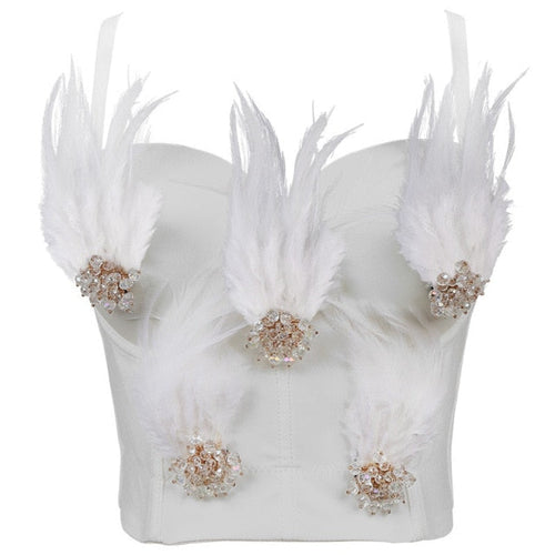 Damen-Bustier, verstellbares Polyester, Nylon, mit Verzierungen-1