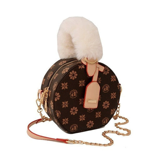 Damen Sling-Tasche Blumenmuster Synthetikleder-1
