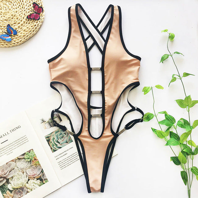 Variant image for Damen-Monokini, Haltertop, Stretch, Polyester, Spandex-2