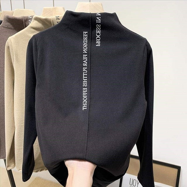 Herren-Pullover, Rollkragen, Nylon, mit Buchstaben-2