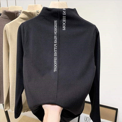 Herren-Pullover, Rollkragen, Nylon, mit Buchstaben-2