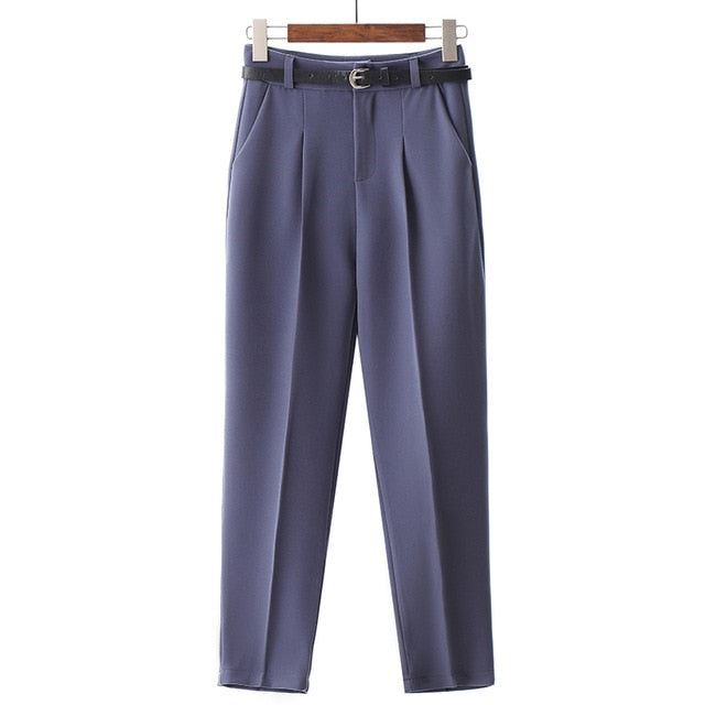 Variant image for Damen-Freizeithose, knöchellang, Polyester, Baumwolle, mit Taschen-2