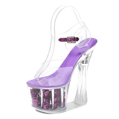 Variant image for Damen-Sandalen, Gladiator, transparentes PVC, hoher Absatz-7