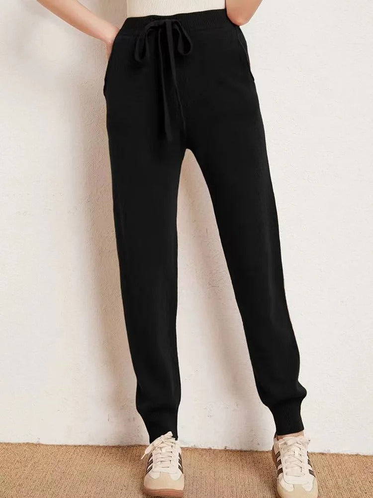 Winterhose Damen Elegant Gestrickt Weicher Mischgewebe-4