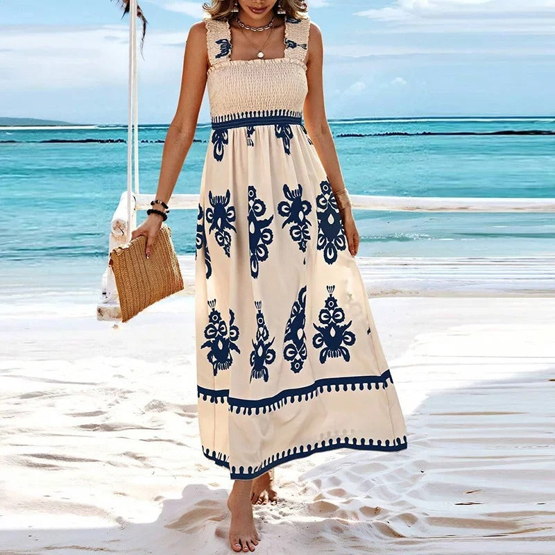 Damen-Kleines Kleid, Eckiger Ausschnitt, Atmungsaktiver Stoff 4