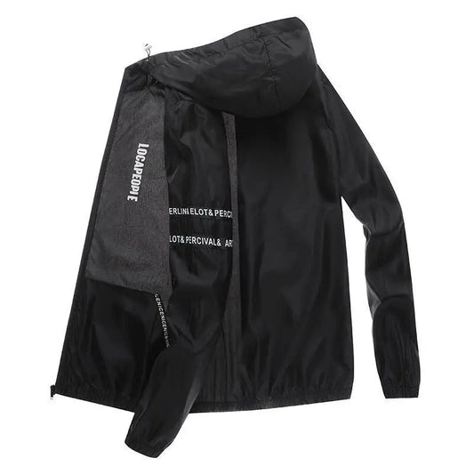 Herren-Sommerjacke, leicht, lange Ärmel, UV-Schutz, weicher Stoff-1