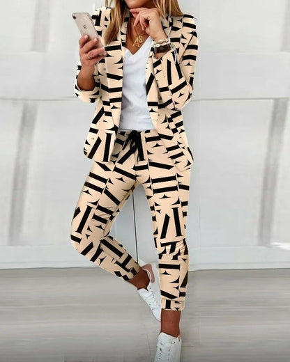 Variant image for Damen-Hose, hohe Taille, Polyester-Baumwolle-1