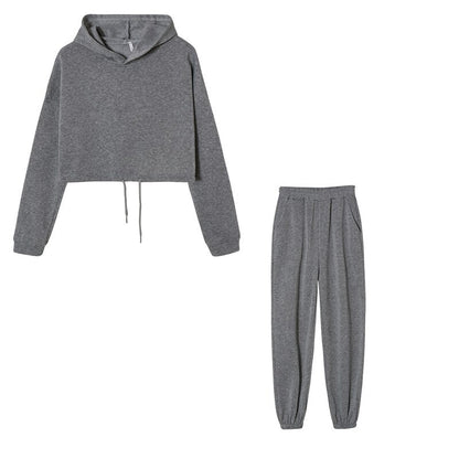 Damen-Jogginganzug Lässig Baumwolle-4