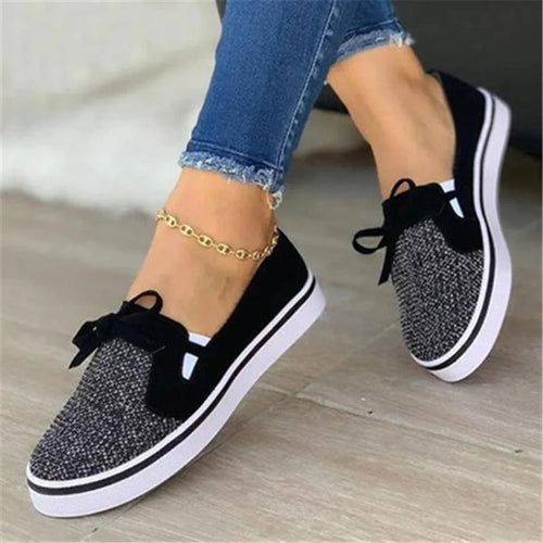 Damen-Sneaker, trendig, Canvas, Komfort 1