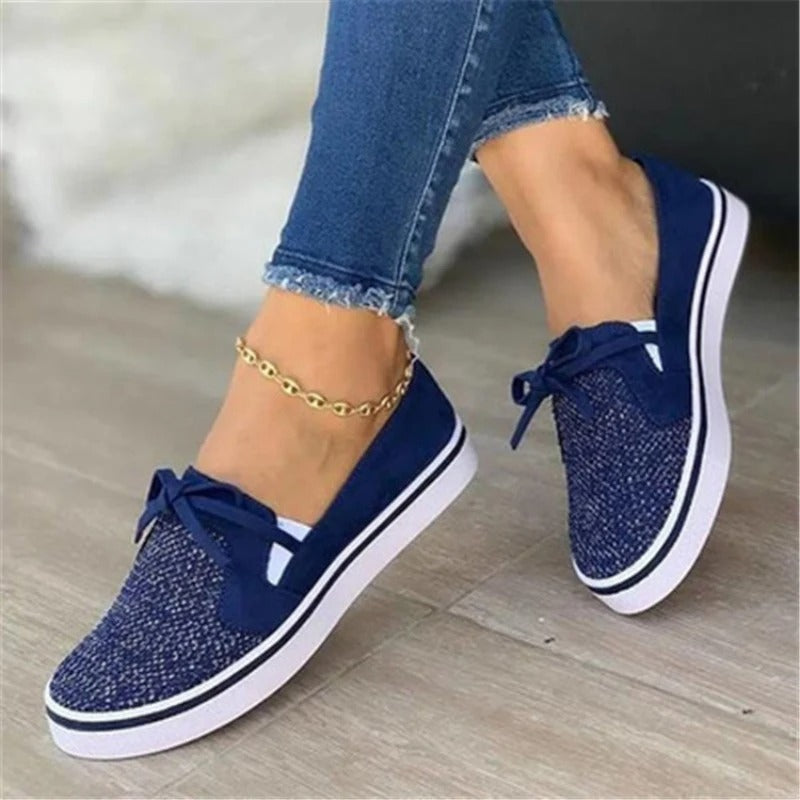 Damen-Sneaker, trendig, Canvas, Komfort 2