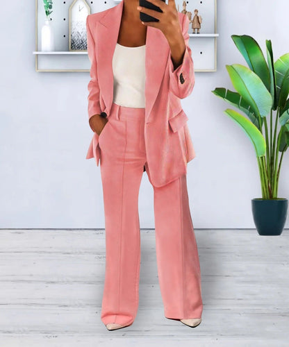 Variantenbild für Damen-Kostüm-Set, zeitloser Baumwollmix-3